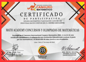 CANGURO MATEMÁTICO 2023