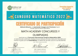 CANGURO MATEMÁTICO 2022